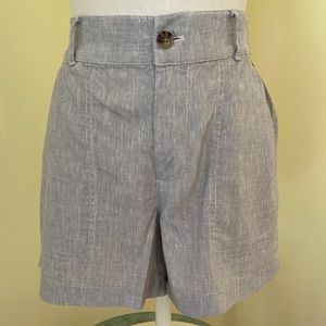 LOU & GREY FOR LOFT. Grey Linen Shorts